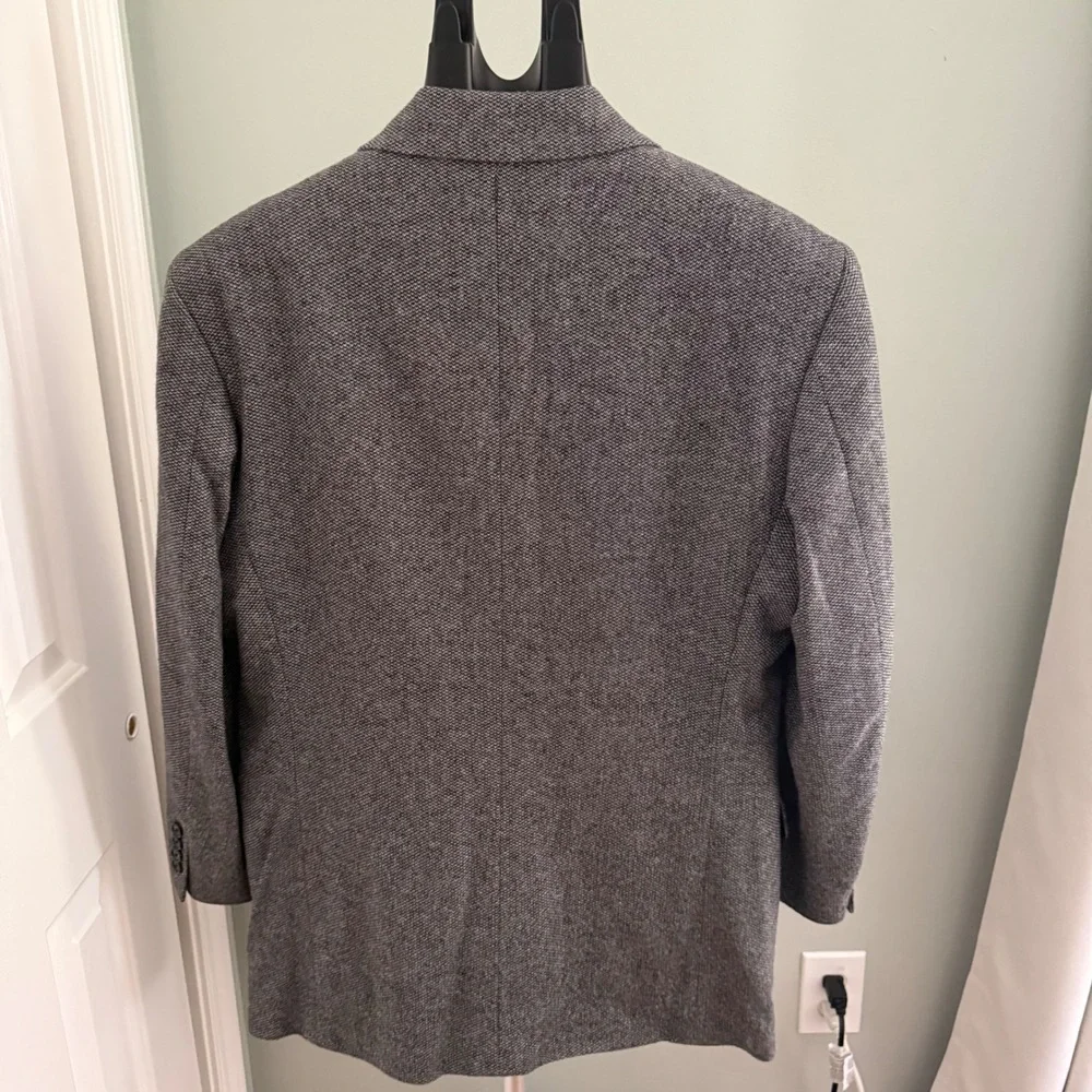 Joseph & Lyman Bloomingdales 100% Cashmere Blazer Sport Coat Grey Mens 44R